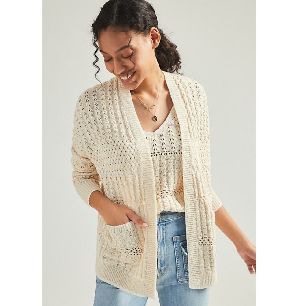Anthropologie Rae Cardigan By in White Size XS